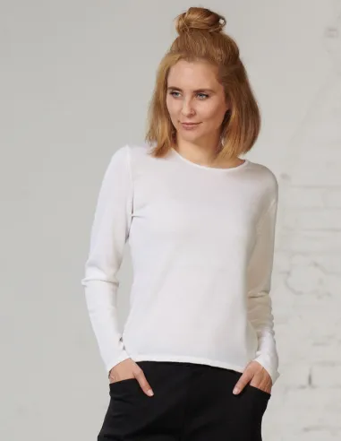 Basic Pullover Merinowolle Kokon Zwo