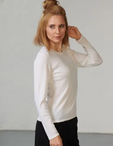 Basic Pullover Merinowolle Kokon Zwo