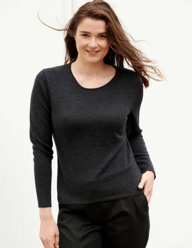 Basic Pullover Merinowolle Kokon Zwo